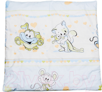 Подушка для малышей Баю-Бай Улыбка ПШ10-У4 (голубой)