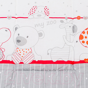 Подушка для малышей Баю-Бай Дружба ПШ10-Д1 (красный) - вариации рисунка подушки