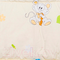Подушка для малышей Баю-Бай Улыбка ПШ11-У2 (бежевый) - вариации рисунка подушки