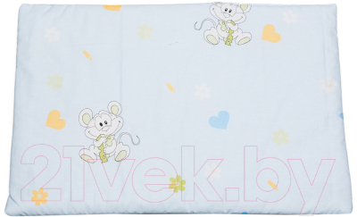 Подушка для малышей Баю-Бай Улыбка ПШ11-У4 (голубой)