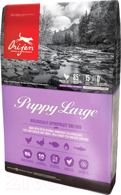 Сухой корм для собак Orijen Puppy Large (11.4кг)