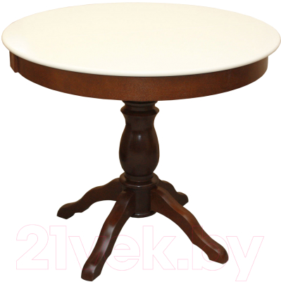 Обеденный стол Мебель-Класс Гелиос (кремовый/темный дуб)