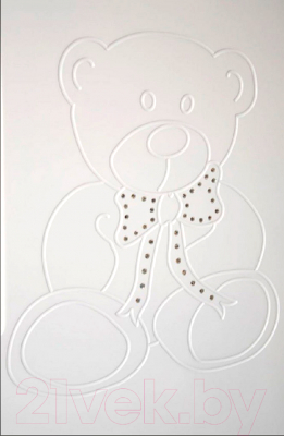 Детская кроватка Верес Соня ЛД8 Мишка со стразами (белый)