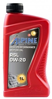 Моторное масло ALPINE RSL 0W20 / 0100191 (1л)