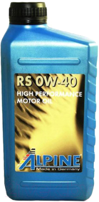 Моторное масло ALPINE RS 0W40 / 0100221 (1л)