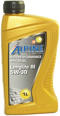 Моторное масло ALPINE Longlife III 5W30 / 0100281 (1л)