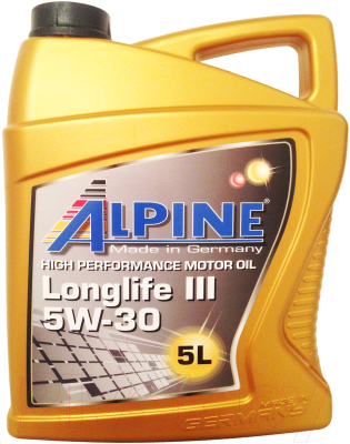Моторное масло ALPINE Longlife III 5W30 / 0100282 (5л)