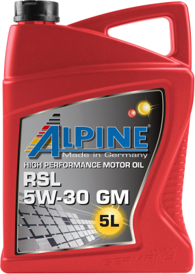 Моторное масло ALPINE RSL 5W30 GM / 0101362 (5л)