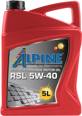 Моторное масло ALPINE RSL 5W40 / 0100142 (5л)