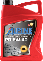Моторное масло ALPINE PD Pumpe-Duse 5W40 / 0100169 (4л) - 