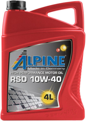 Моторное масло ALPINE RSD 10W40 / 0100128 (4л)