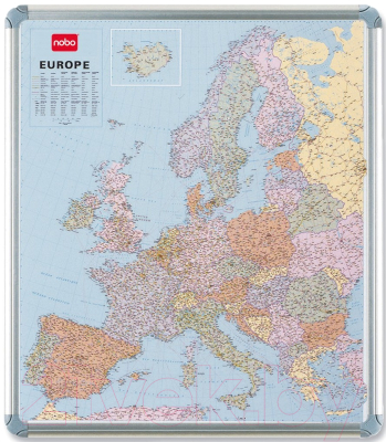 Магнитно-маркерная карта NOBO Карта Европы 1900494 (110.6x94.6)