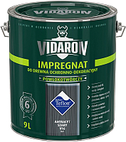 Защитно-декоративный состав Vidaron Impregnant V16 Антрацит (9л) - 