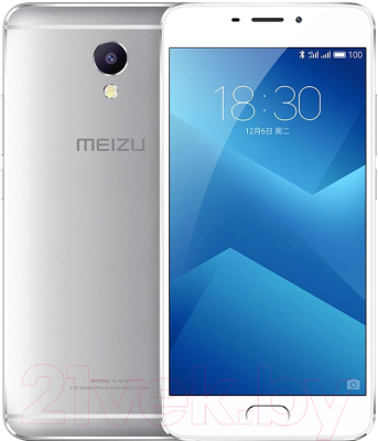 Смартфон Meizu M5 Note 16Gb (серебристый/белый)