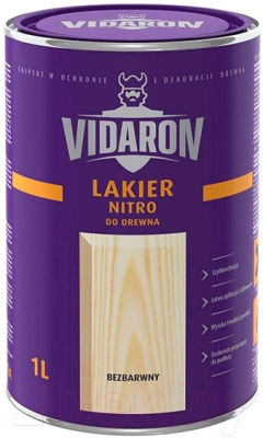 Лак Vidaron Нитро для древесины (1л, бесцветный глянец)