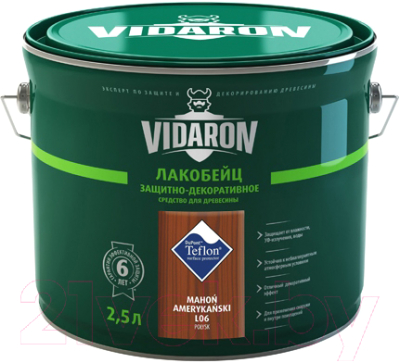 Лакобейц Vidaron L06 Американское Красное Дерево (2.5л)