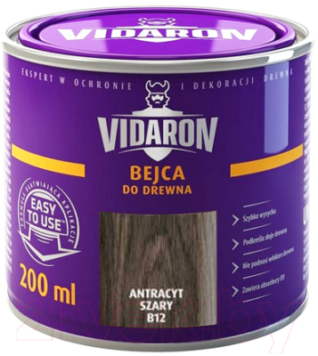 Морилка Vidaron B12 Антрацит серый (200мл)