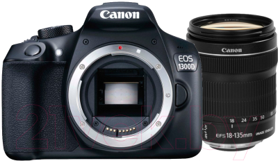 Зеркальный фотоаппарат Canon EOS 1300D EF18-135mm IS RUK (1160C089)