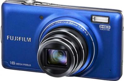 Компактный фотоаппарат Fujifilm FinePix T400 Blue - общий вид