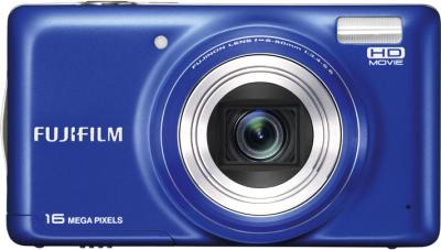 Компактный фотоаппарат Fujifilm FinePix T400 Blue - вид спереди