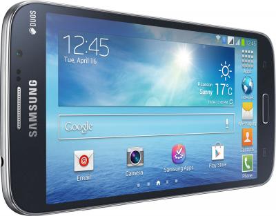Смартфон Samsung Galaxy Mega 5.8 Duos / I9152 (черный) - вид лежа вполоборота