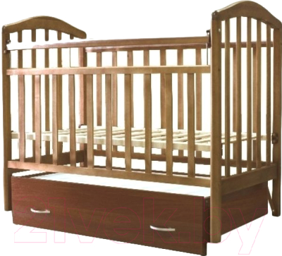 Детская кроватка Антел Алита-6 (орех)