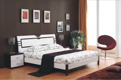 Полуторная кровать Королевство сна Paola-004 150x200 (белый глянец/венге) - в интерьере