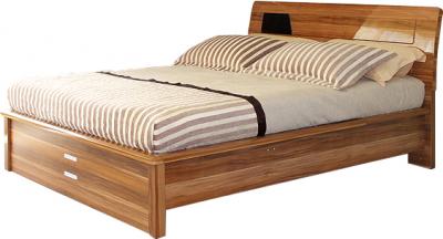 Двуспальная кровать Королевство сна Gabriella-003 160x200 коричнево-черная (с подъемным механизмом) - общий вид