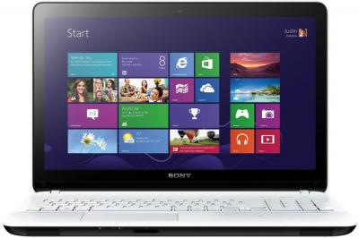 Ноутбук Sony Vaio SVF1521G2RW - фронтальный вид 