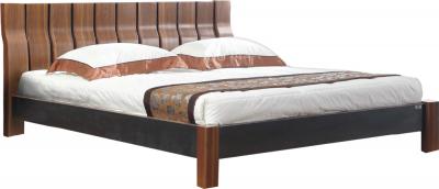 Двуспальная кровать Королевство сна Moderno-002 180x200 (коричневый/черный) - общий вид
