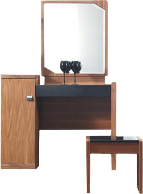 Туалетный столик с зеркалом Королевство сна Moderno-001 (коричневый с черным) - общий вид
