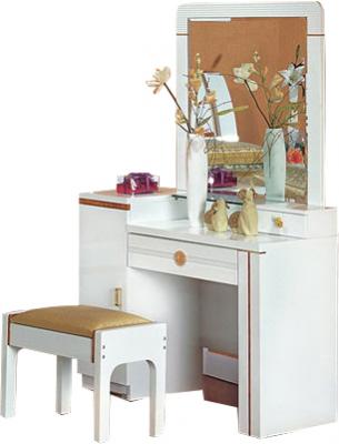 Туалетный столик с зеркалом Королевство сна Bianchi-808 (белый с золотом) - общий вид