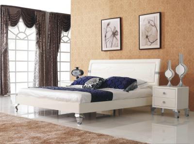 Двуспальная кровать Королевство сна Prestigio-003 160x200 (перламутровый/серебро) - в интерьере