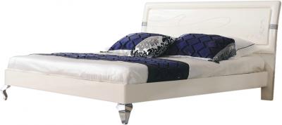 Двуспальная кровать Королевство сна Prestigio-003 180x200 (перламутровый/серебро) - 3D-обзор