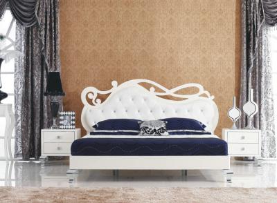 Двуспальная кровать Королевство сна Prestigio-005 160x200 (перламутровый/серебро) - в интерьере