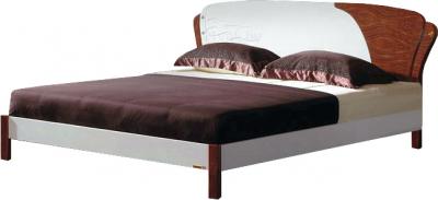 Двуспальная кровать Королевство сна Antonietta-004 160x200 (коричневый/белый) - общий вид