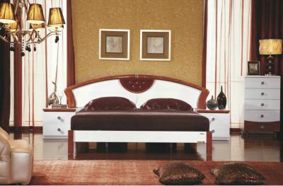 Двуспальная кровать Королевство сна Antonietta-003 180x200 (коричневый/белый) - в интерьере