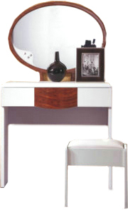 Туалетный столик с зеркалом Королевство сна Antonietta-002 (коричневый с белым) - общий вид