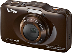 Компактный фотоаппарат Nikon Coolpix S31 Brown - общий вид