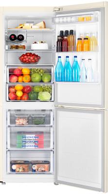 Холодильник с морозильником Samsung RB29FERMDEF - заполненный продуктами