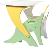 Комплект мебели с детским столом Tech Kids Буквы-цифры 14-327 (салатовый и желтый) - 
