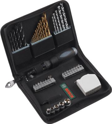 Универсальный набор инструментов Bosch Mixed Titanium 2607019507 (46 предметов) - в раскрытом виде