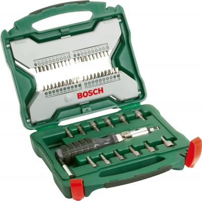 Универсальный набор инструментов Bosch Titanium X-Line 2607019326 (54 предмета) - в раскрытом виде