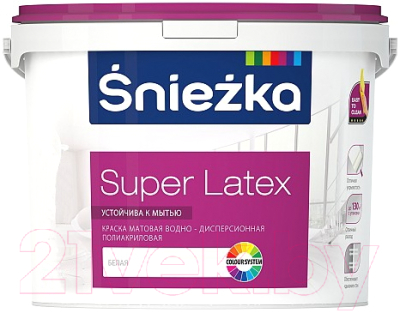 Краска Sniezka Super Latex латексная (2.82л)