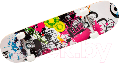 Скейтборд No Brand 3018PU (Pink Graffiti)