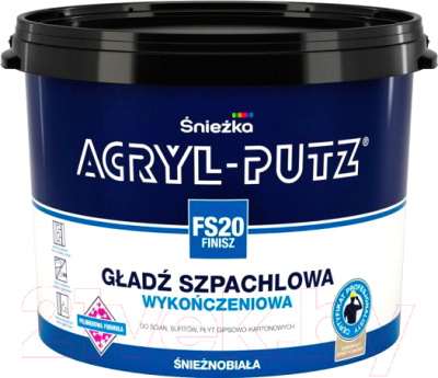 Шпатлевка готовая Sniezka Acryl Putz FS20 Finish (1.5кг, готовая)