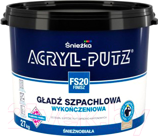 Шпатлевка готовая Sniezka Acryl Putz FS20 Finish (27кг)