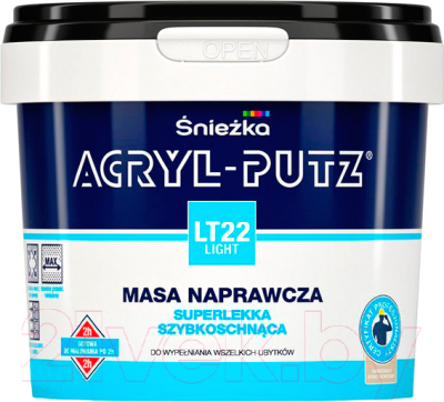 Шпатлевка готовая Sniezka Acryl Putz Light LT22 (0.25л)