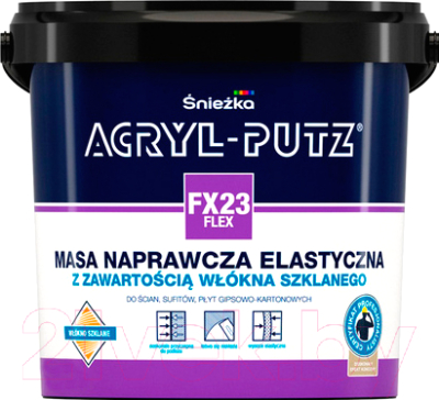 Шпатлевка готовая Sniezka Acryl Putz FX23 Flex (0.5кг, готовая)