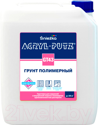 Грунтовка Sniezka Acryl Putz GT43 (5л)